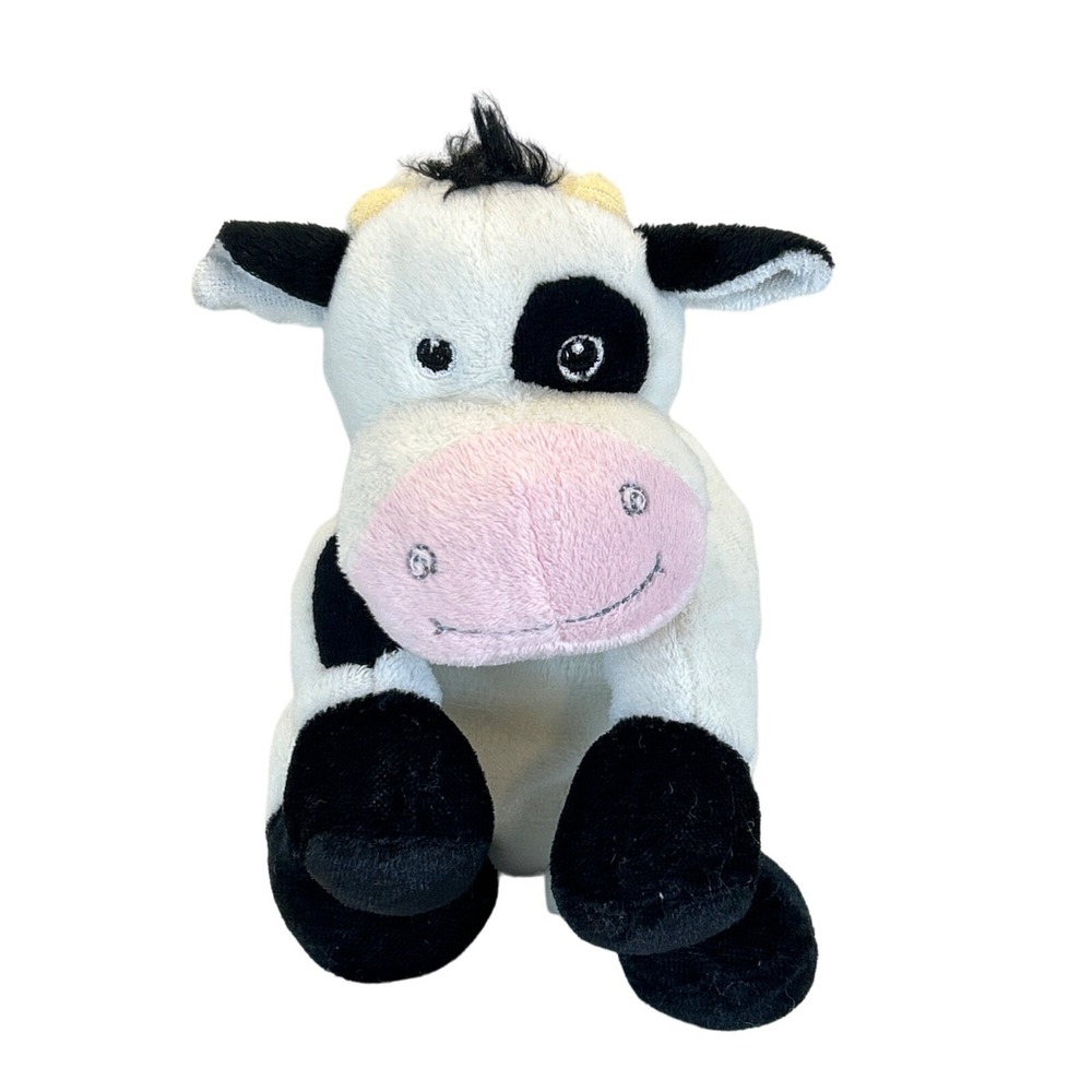 Mary Meyer Jersey Cow 6" Plush White Black Stuffed Animal Toy‎